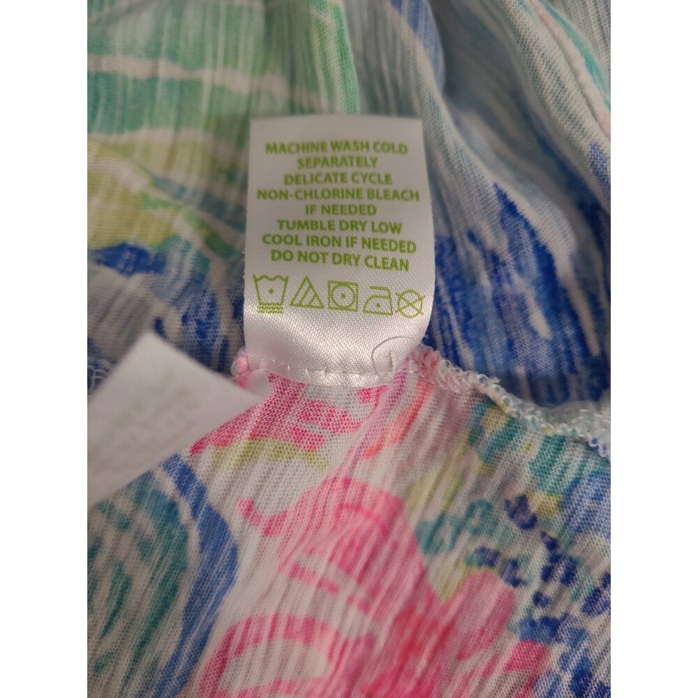 Lilly Pulitzer Raz Berry Rose All Day Pajama Knit Tank Top Size Women's L - Picture 6 of 6